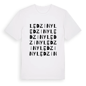 Lędziny ordlek t-shirt – ekologisk bomull t-shirt från Pinshirt