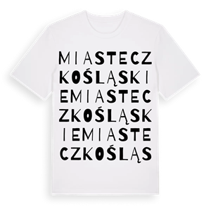 Miasteczko Śląskie ordlek t-shirt – ekologisk bomull t-shirt från Pinshirt