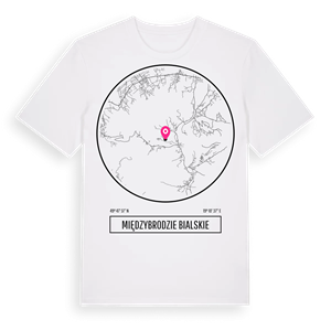 Międzybrodzie Bialskie t-shirt – ekologisk bomull t-shirt från Pinshirt
