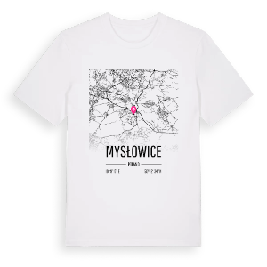 Mysłowice karta t-shirt – ekologisk bomull t-shirt från Pinshirt