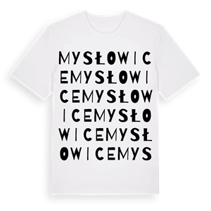 Mysłowice ordlek t-shirt – ekologisk bomull t-shirt från Pinshirt