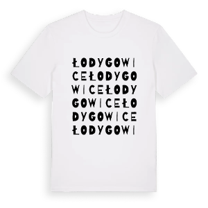 Łodygowice ordlek t-shirt – ekologisk bomull t-shirt från Pinshirt