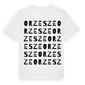 Orzesze ordlek t-shirt – ekologisk bomull t-shirt från Pinshirt