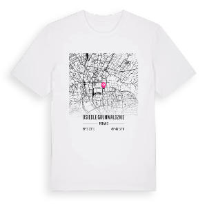 Osiedle Grunwaldzkie karta t-shirt – ekologisk bomull t-shirt från Pinshirt