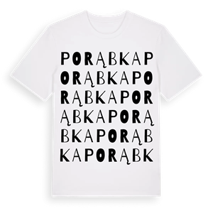 Porąbka ordlek t-shirt – ekologisk bomull t-shirt från Pinshirt