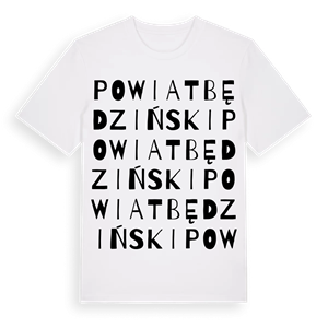 powiat będziński ordlek t-shirt – ekologisk bomull t-shirt från Pinshirt