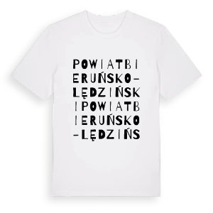 powiat bieruńsko-lędziński ordlek t-shirt – ekologisk bomull t-shirt från Pinshirt