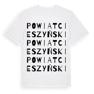 powiat cieszyński ordlek t-shirt – ekologisk bomull t-shirt från Pinshirt