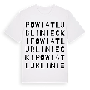 powiat lubliniecki ordlek t-shirt – ekologisk bomull t-shirt från Pinshirt