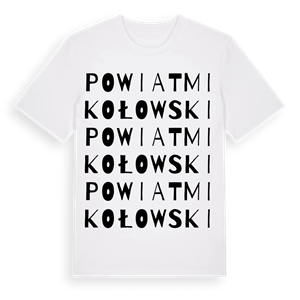 powiat mikołowski ordlek t-shirt – ekologisk bomull t-shirt från Pinshirt