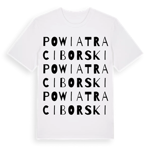 powiat raciborski ordlek t-shirt – ekologisk bomull t-shirt från Pinshirt