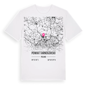 powiat tarnogórski karta t-shirt – ekologisk bomull t-shirt från Pinshirt