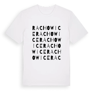 Rachowice ordlek t-shirt – ekologisk bomull t-shirt från Pinshirt