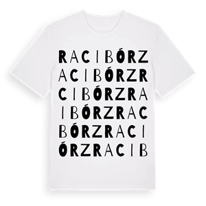 Racibórz ordlek t-shirt – ekologisk bomull t-shirt från Pinshirt