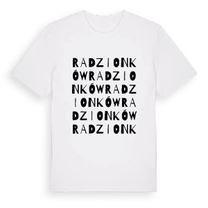 Radzionków ordlek t-shirt – ekologisk bomull t-shirt från Pinshirt