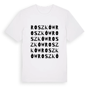 Roszków ordlek t-shirt – ekologisk bomull t-shirt från Pinshirt