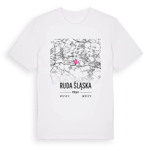 Ruda Śląska karta t-shirt – ekologisk bomull t-shirt från Pinshirt