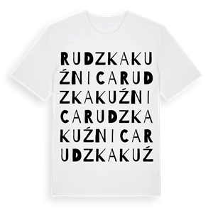 Rudzka Kuźnica ordlek t-shirt – ekologisk bomull t-shirt från Pinshirt