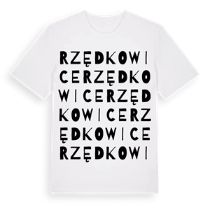 Rzędkowice ordlek t-shirt – ekologisk bomull t-shirt från Pinshirt