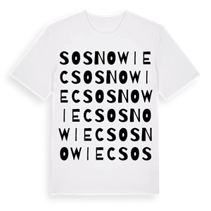 Sosnowiec ordlek t-shirt – ekologisk bomull t-shirt från Pinshirt