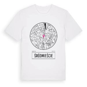 Śródmieście t-shirt – ekologisk bomull t-shirt från Pinshirt