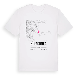 Straconka karta t-shirt – ekologisk bomull t-shirt från Pinshirt
