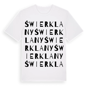 Świerklany ordlek t-shirt – ekologisk bomull t-shirt från Pinshirt