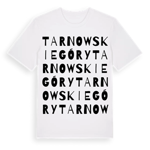 Tarnowskie Góry ordlek t-shirt – ekologisk bomull t-shirt från Pinshirt