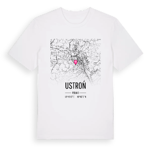 Ustroń karta t-shirt – ekologisk bomull t-shirt från Pinshirt