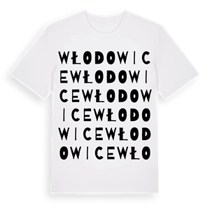 Włodowice ordlek t-shirt – ekologisk bomull t-shirt från Pinshirt