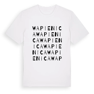Wapienica ordlek t-shirt – ekologisk bomull t-shirt från Pinshirt
