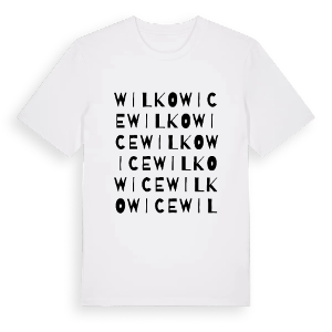 Wilkowice ordlek t-shirt – ekologisk bomull t-shirt från Pinshirt