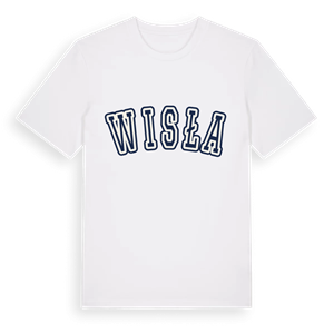 Wisła college t-shirt – ekologisk bomull t-shirt från Pinshirt