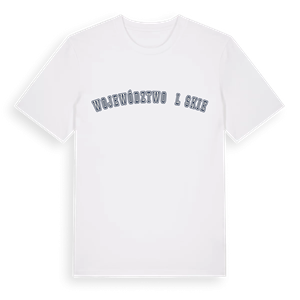 województwo śląskie college t-shirt – ekologisk bomull t-shirt från Pinshirt