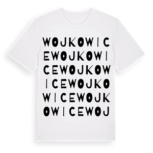 Wojkowice ordlek t-shirt – ekologisk bomull t-shirt från Pinshirt