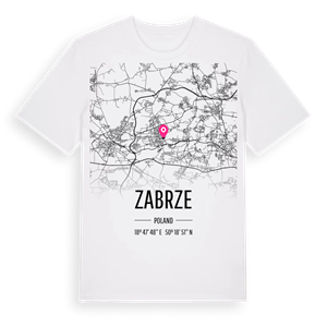 Zabrze karta t-shirt – ekologisk bomull t-shirt från Pinshirt