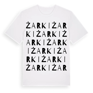 Żarki ordlek t-shirt – ekologisk bomull t-shirt från Pinshirt