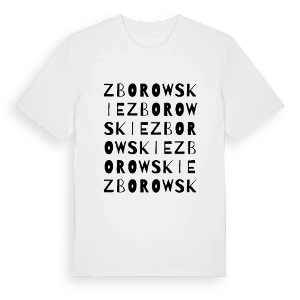 Zborowskie ordlek t-shirt – ekologisk bomull t-shirt från Pinshirt