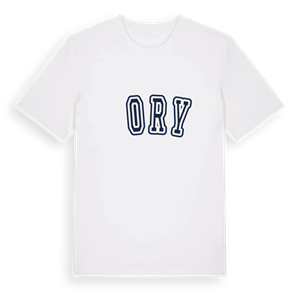 Żory college t-shirt – ekologisk bomull t-shirt från Pinshirt