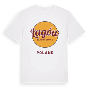 Łagów cirkel t-shirt – ekologisk bomull t-shirt från Pinshirt