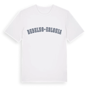 Bebelno-Kolonia college t-shirt – ekologisk bomull t-shirt från Pinshirt