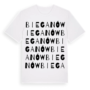 Bieganów ordlek t-shirt – ekologisk bomull t-shirt från Pinshirt