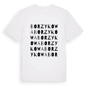 Borzykowa ordlek t-shirt – ekologisk bomull t-shirt från Pinshirt