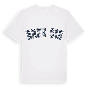 Brzeście college t-shirt – ekologisk bomull t-shirt från Pinshirt