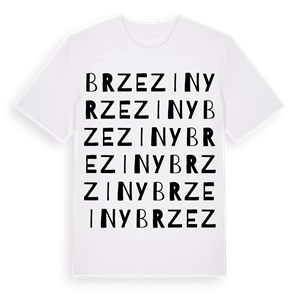 Brzeziny ordlek t-shirt – ekologisk bomull t-shirt från Pinshirt