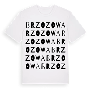 Brzozowa ordlek t-shirt – ekologisk bomull t-shirt från Pinshirt