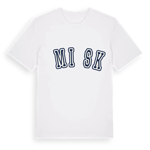 Ćmińsk college t-shirt – ekologisk bomull t-shirt från Pinshirt