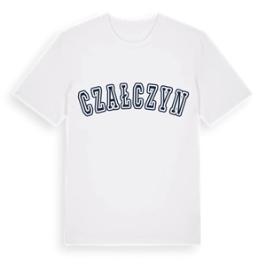 Czałczyn college t-shirt – ekologisk bomull t-shirt från Pinshirt
