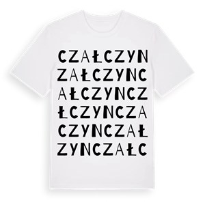 Czałczyn ordlek t-shirt – ekologisk bomull t-shirt från Pinshirt