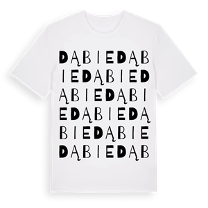 Dąbie ordlek t-shirt – ekologisk bomull t-shirt från Pinshirt